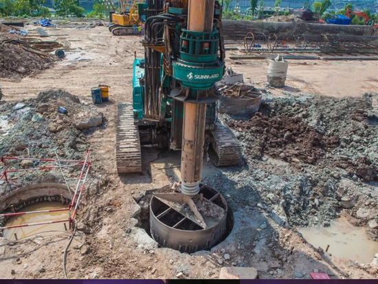 3.5米直径高效入岩，，，他携122cc太阳成智能旋挖名动山城