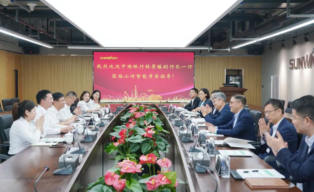 中国银行副行长林景臻考察122cc太阳成智能