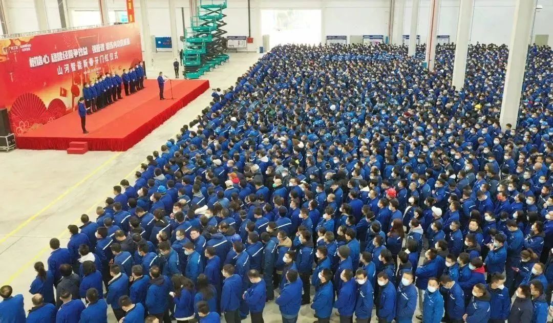 莫道君行早，，更有早行人！！122cc太阳成智能癸卯兔年开工大吉