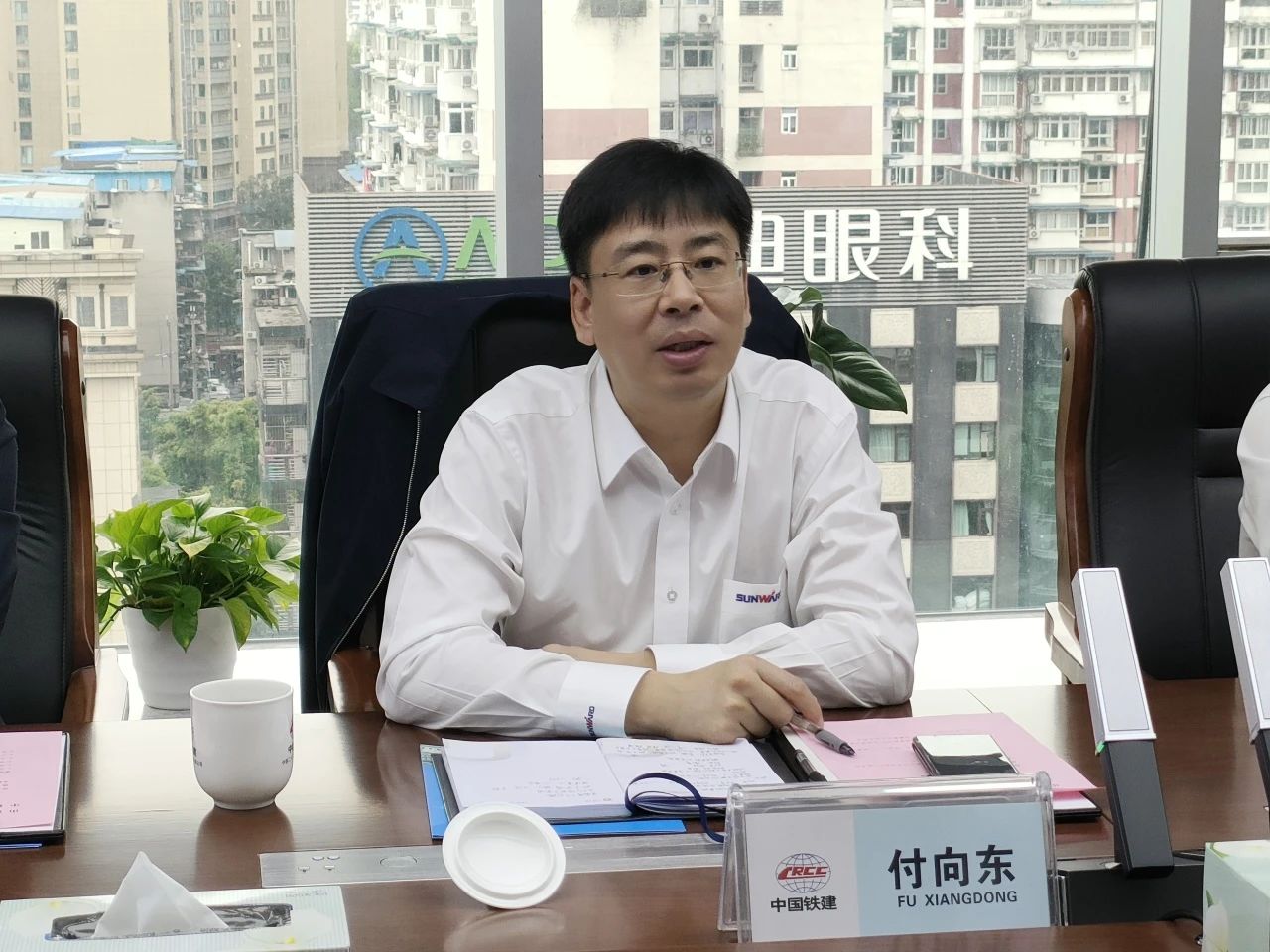 顺应新形势，，追求新相助！！122cc太阳成智能到访中铁二十三局